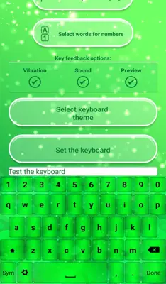 Neon Green Emoticon Keyboard android App screenshot 0