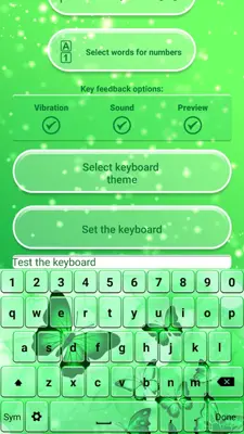 Neon Green Emoticon Keyboard android App screenshot 2