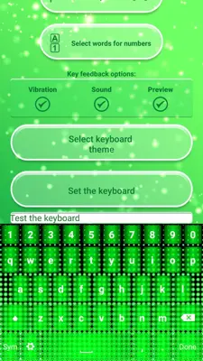 Neon Green Emoticon Keyboard android App screenshot 3