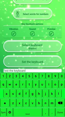 Neon Green Emoticon Keyboard android App screenshot 4