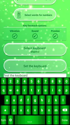 Neon Green Emoticon Keyboard android App screenshot 5